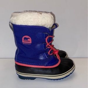 Sorel purple toddler girls boots size 3